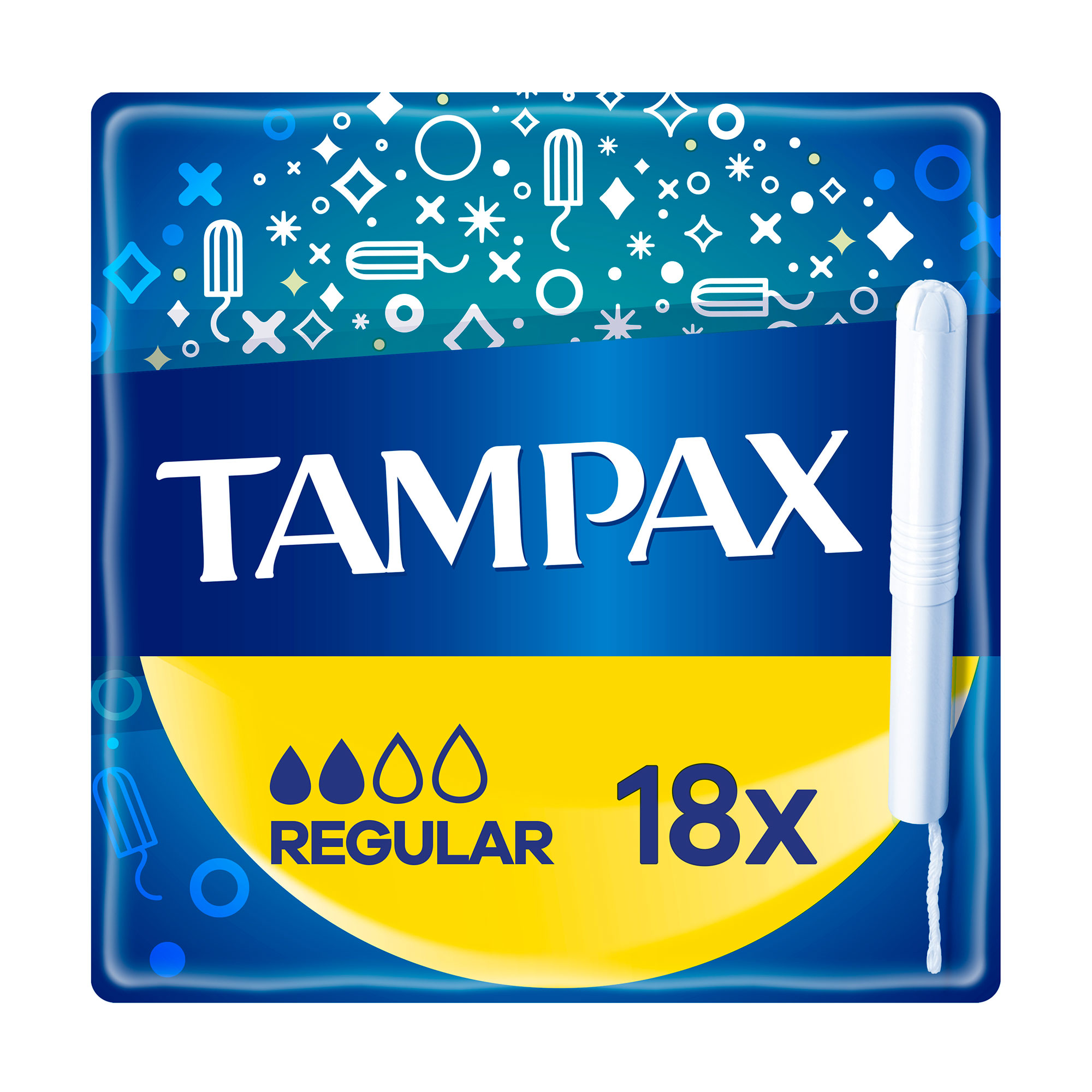 Тампони TAMPAX Regular з аплікатором, 18 шт