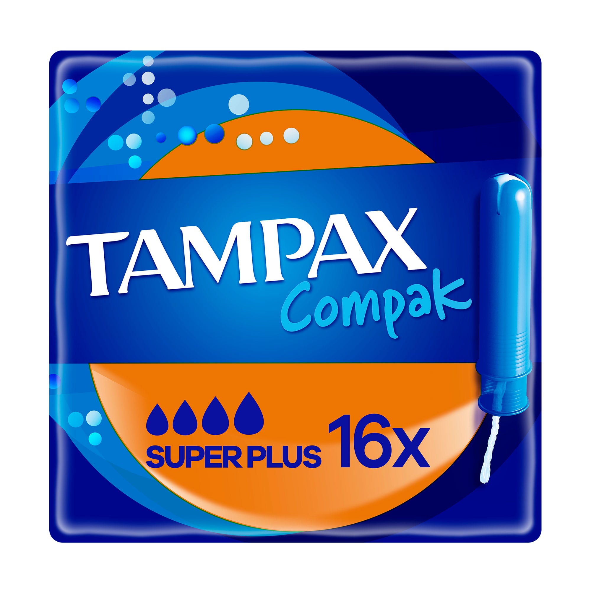 Уцінка! Тампони Tampax Compak Super Plus Duo з аплікатором, 16 шт